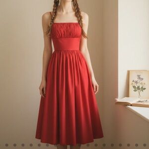 Heart And Found Red Grace 50s Inspired Fit And Flare Dress Size Medium NWT